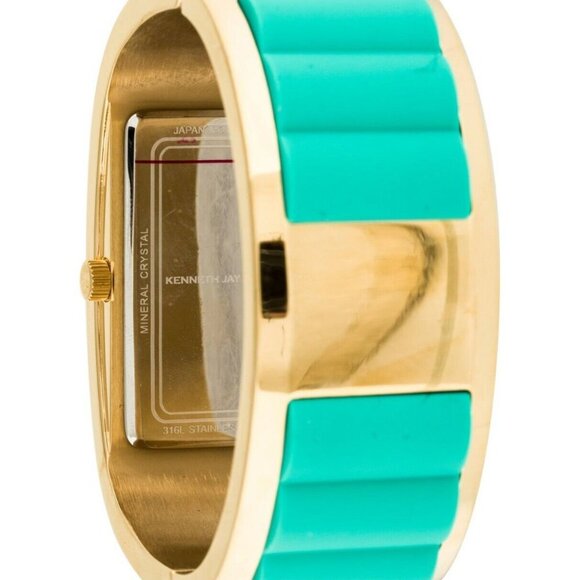 Kenneth Jay Lane Womens Green Breakers Analog Quartz - Picture 3 of 10